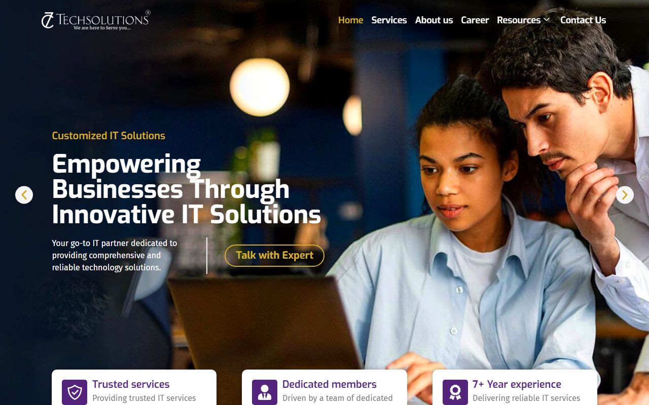 C7 Tech Solutions website preview