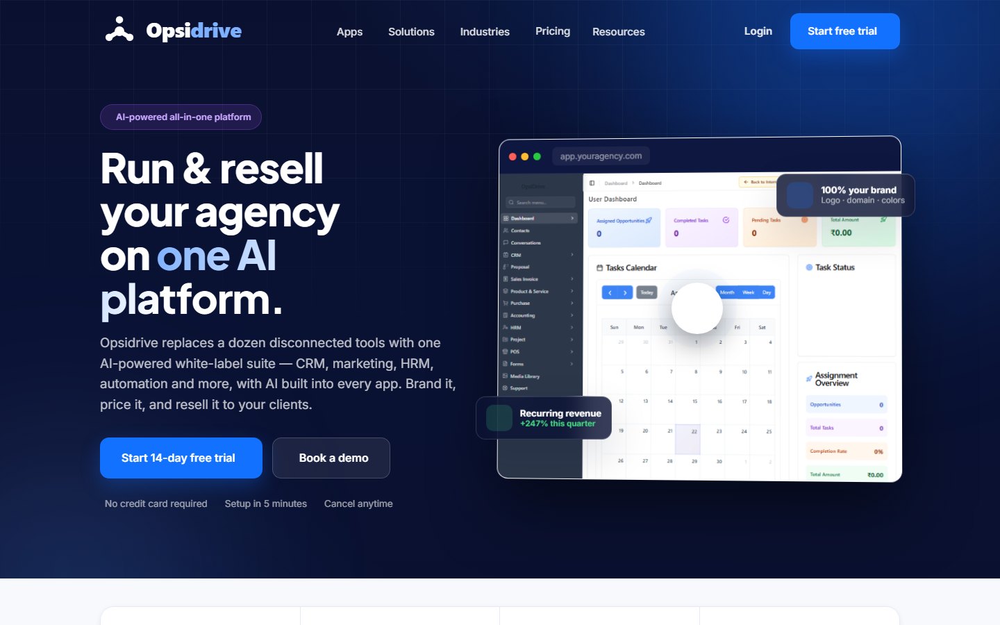 Opsidrive website preview