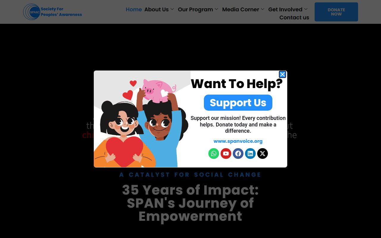 SpanVoice website preview